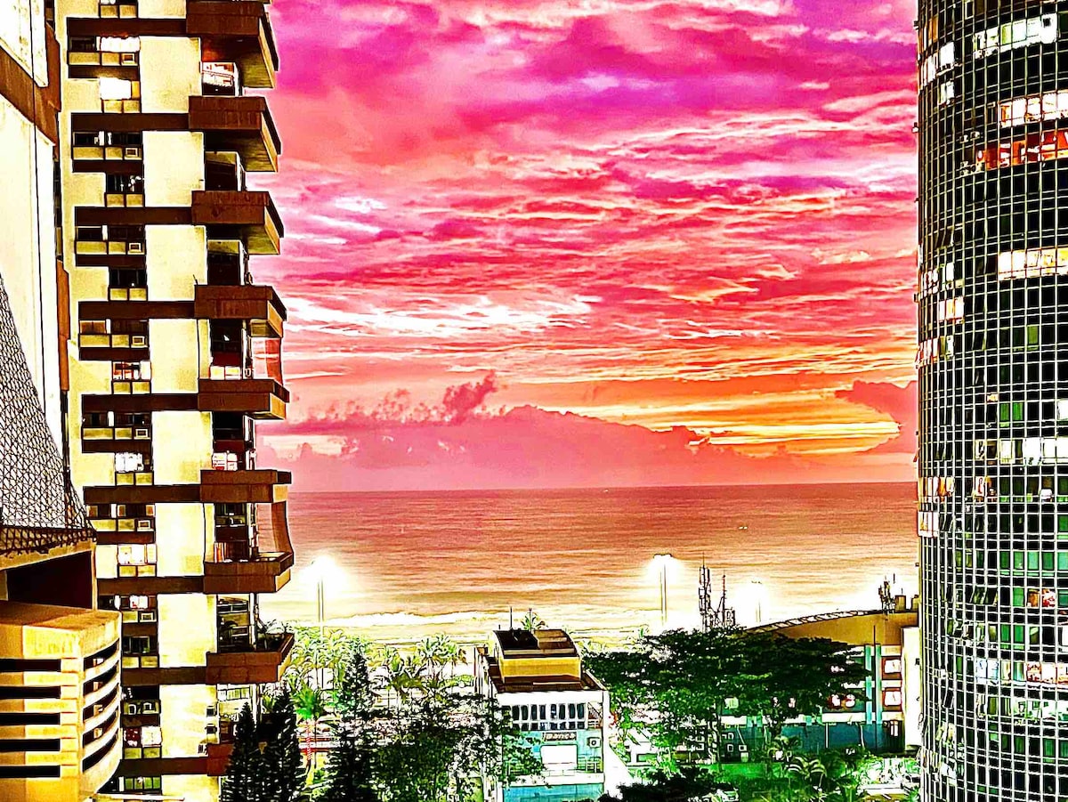 Apartamento 2 quartos + dependência frente-mar no Barramares, Barra da Tijuca – Posto 4